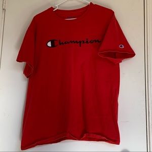 Champion tee w/ embroidered champion patch